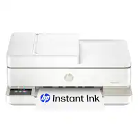 HP - Envy 6555e Wireless AI-Enabled All-in-One Inkjet Printer with 3 Months of Instant Ink (+1 Bonus Month of Ink w/ Code) - White - Front_Zoom