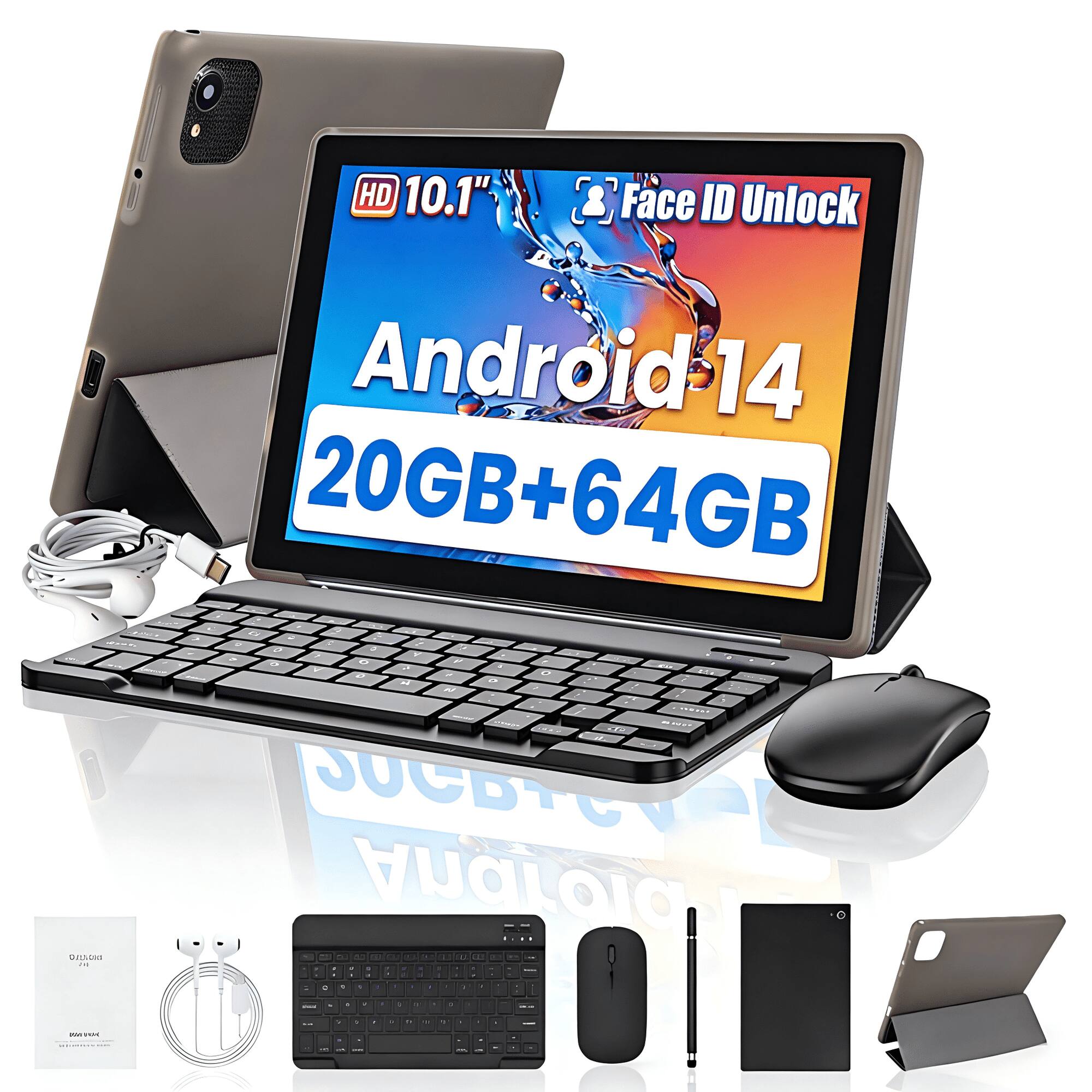 Dencia .. your PUPERICAN KING  
HD 10.1" U Face ID Unlock Android 14 20GB+64GB