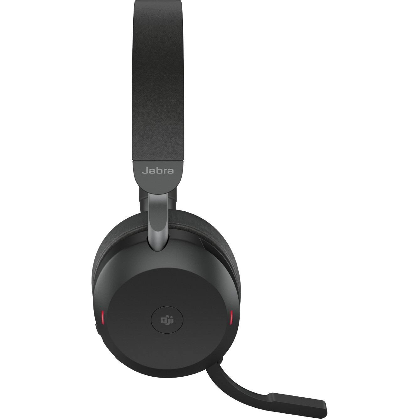 Jabra Evolve2 75 Wireless On ear Stereo Headset USB C For MS Teams