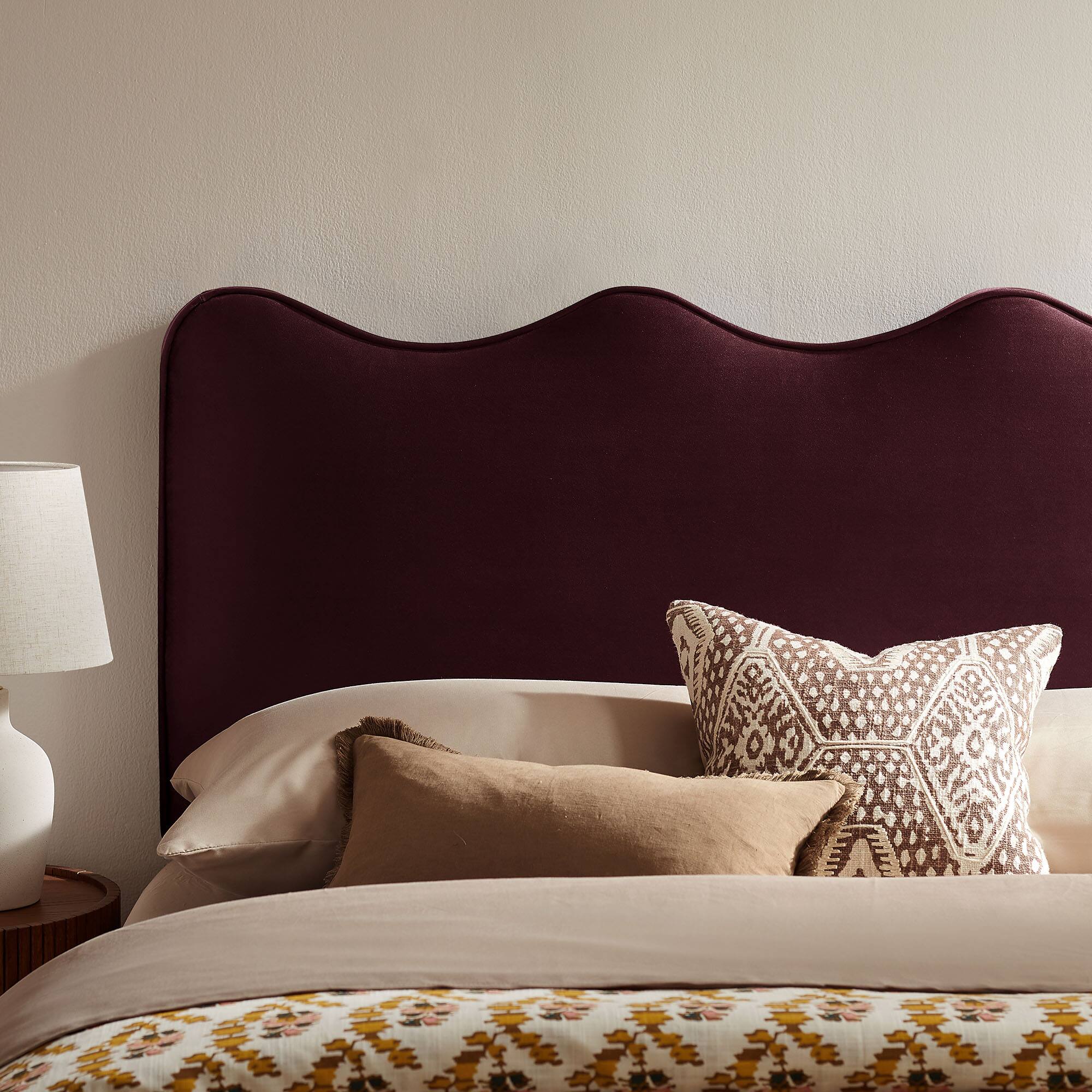 Alt View 1. Modway - Athena Upholstered Headboard by Modway - Mulberry.