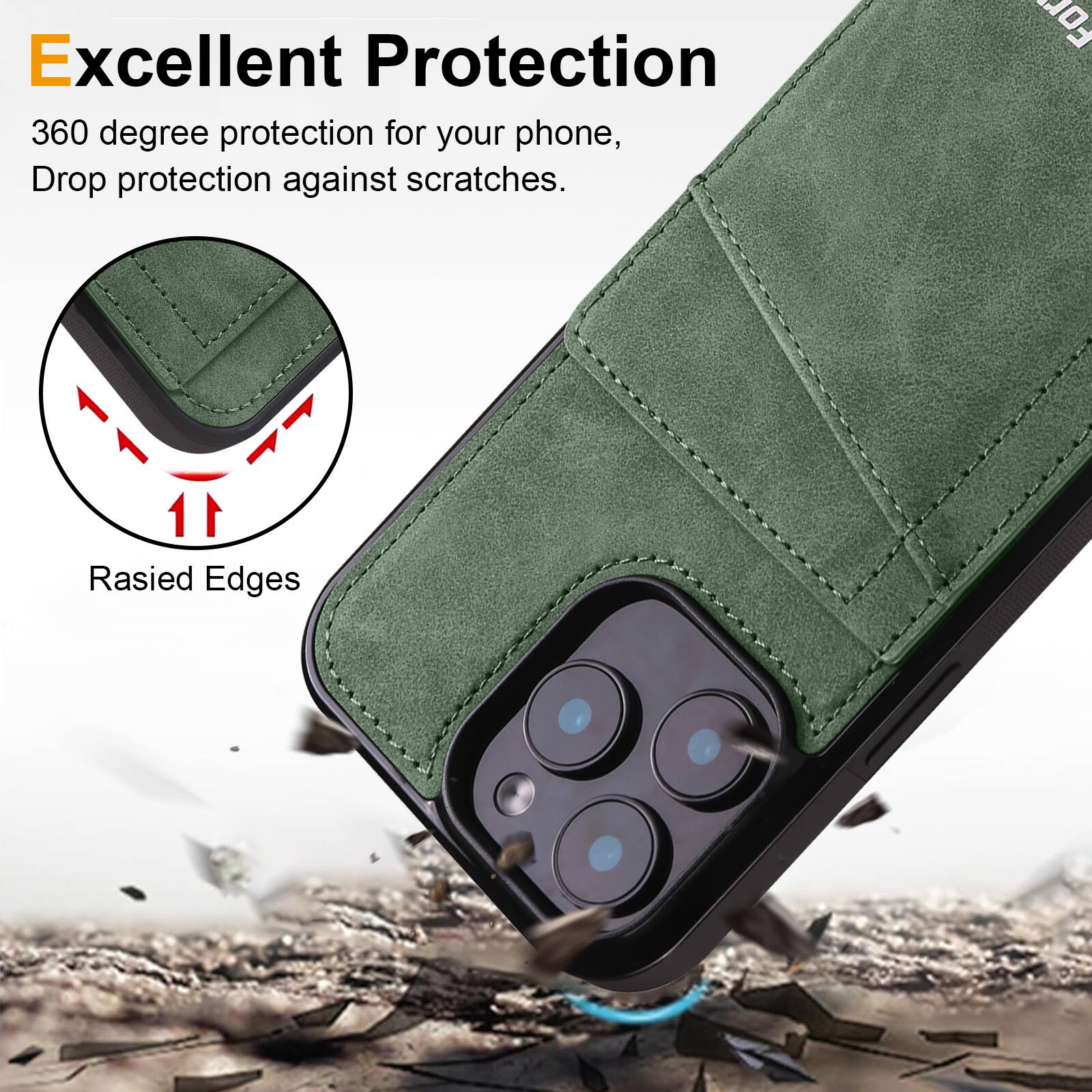 Excellent Protection

360 degree protection for your phone, Drop protection against scratches.

Raised Edges