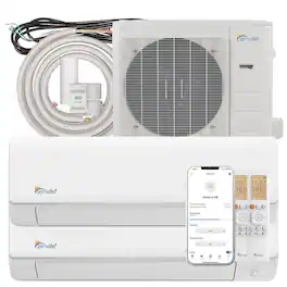 Senville - 28000 BTU Dual Zone Mini Split Air Conditioner - Heat Pump - SENA/30HF/D - White