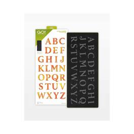 AccuQuilt - GO! Classic 2 Inch Alphabet Uppercase Fabric Cutting Die - Multicolor