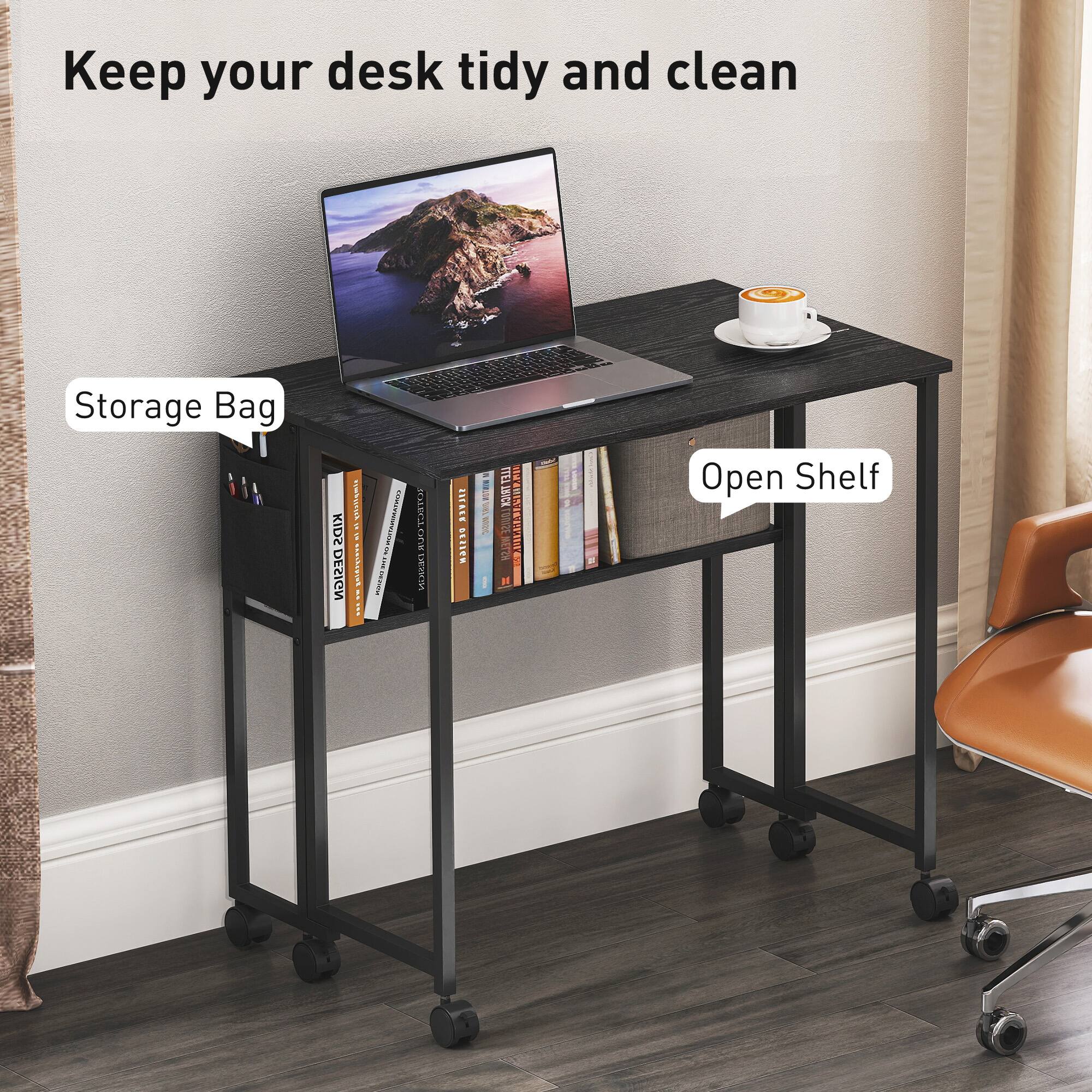 Keep your desk tidy and clean
Storage Bag
Open Shelf