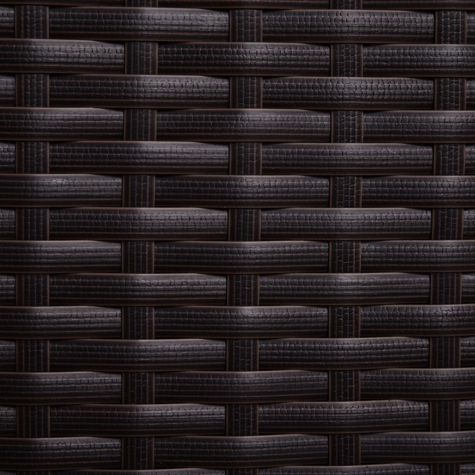 Alt View 7. Outsunny - Outdoor Towel Cabinet, PE Rattan Pool Storage Organizer, Freestanding Outdoor Towel Rack for Pool - Brown.