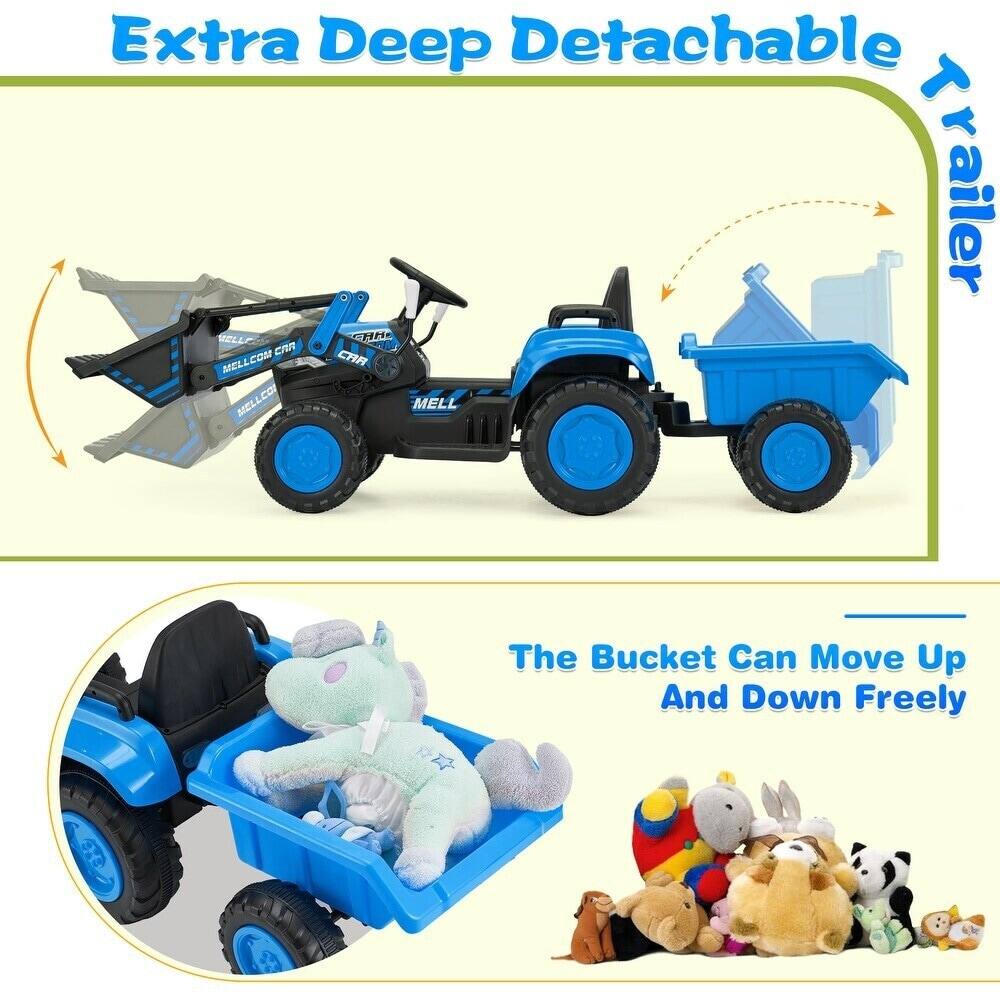 Extra Deep Detachable Trailer

The Bucket Can Move Up And Down Freely