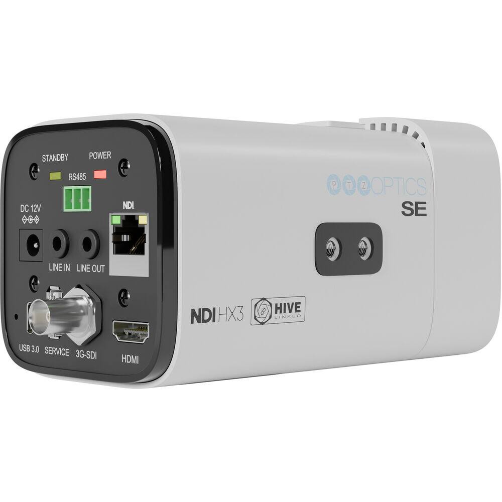 STANDBY POWER DC 12V RS485 NDI P T Z OPTICS SE LINE IN LINE OUT NDIHX3 HIVE LINKED USB 3.0 SERVICE 3G-SDI HDMI