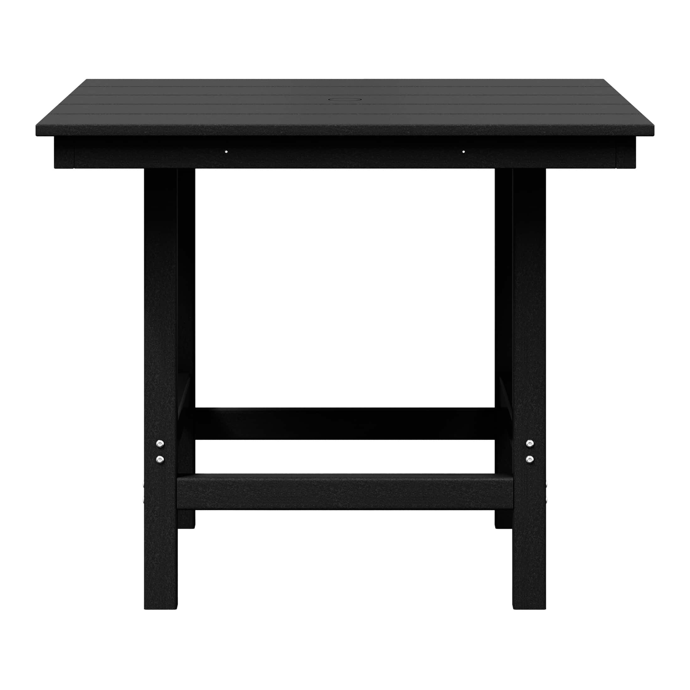 "WestinTrends - Ashore Outdoor HDPE 36"" Square Patio Dining Table with Umbrella Hole - Black" price history on PriceWatchPro