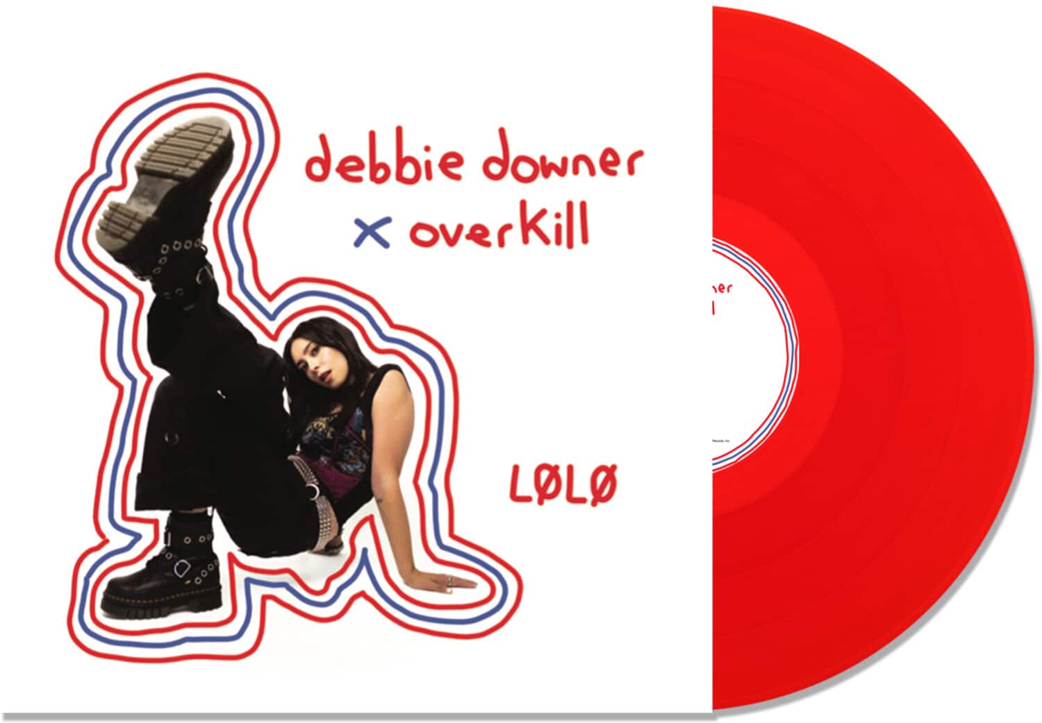LØLØ - Debbie Downer / Overkill - Transparent Red  - VINYL LP