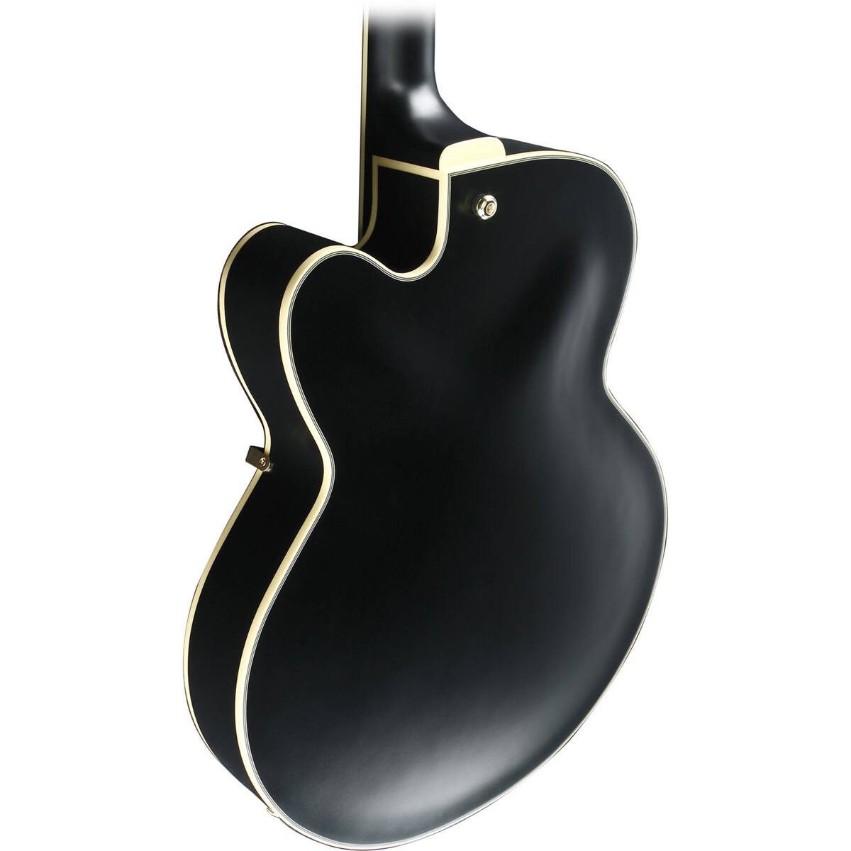 Alt View 4. Ibanez - Ibanez Artcore Series AF75G Electric Guitar, Bound Rosewood Fretboard, Black Flat.
