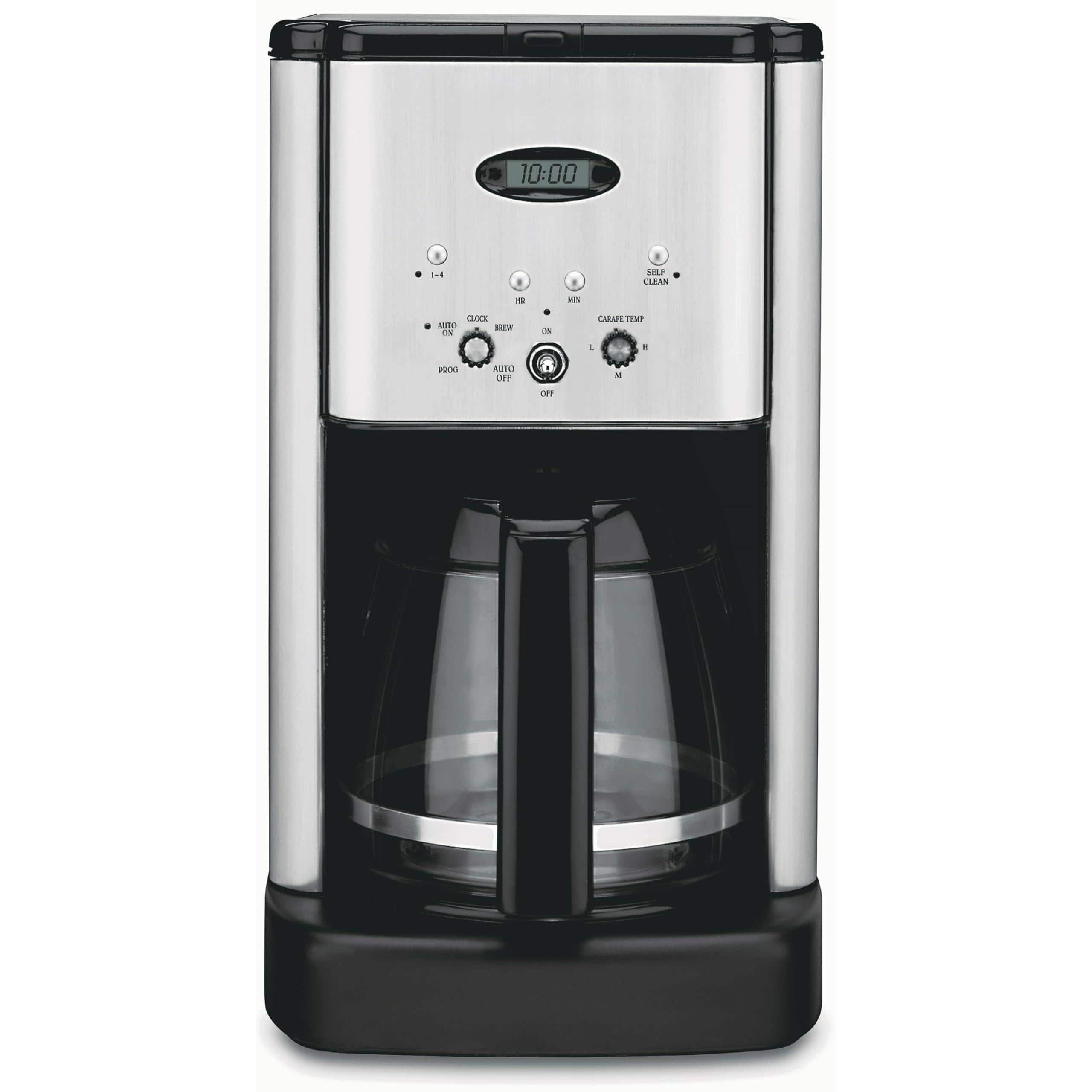 Dapper Styles - Dcc-1200p1 Brew Central 12-cup Coffeemaker Coffee Maker Carafe Brushed Chrome - Brushed Chrome-Coffeemaker