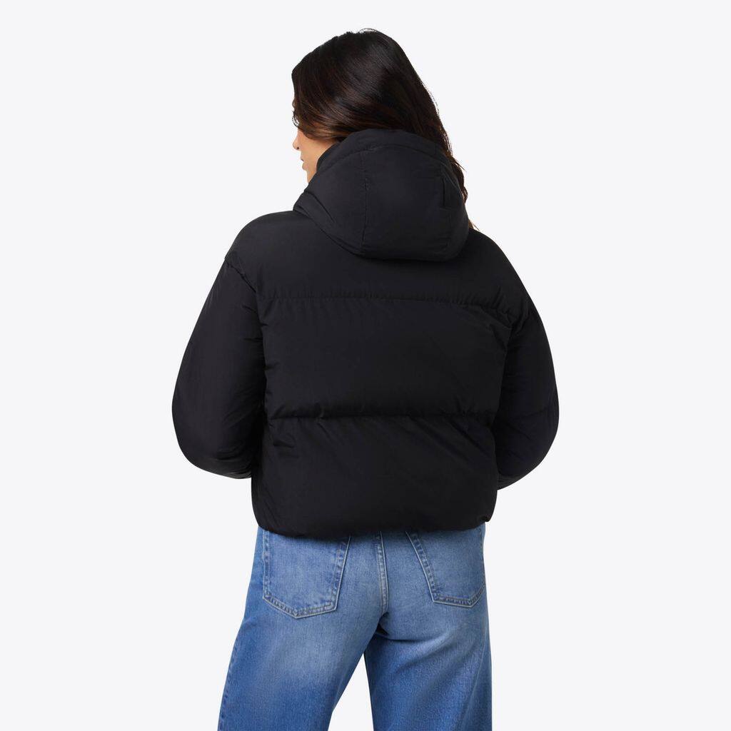 Mobile Warming App Controlled Women's Cloud IX Crop Puffer Heated ...