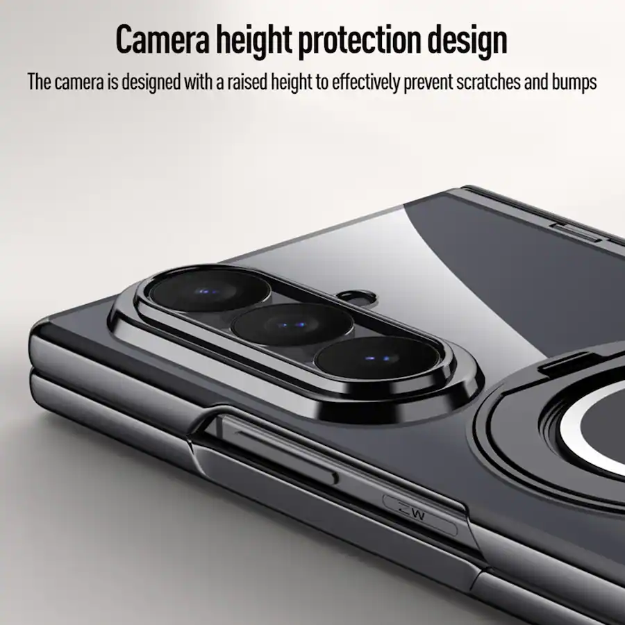Clear Rigid Pvc Dteck Shockproof Clear Case for Samsung Galaxy Z Fold8 Ultra, 2 in 1 ...