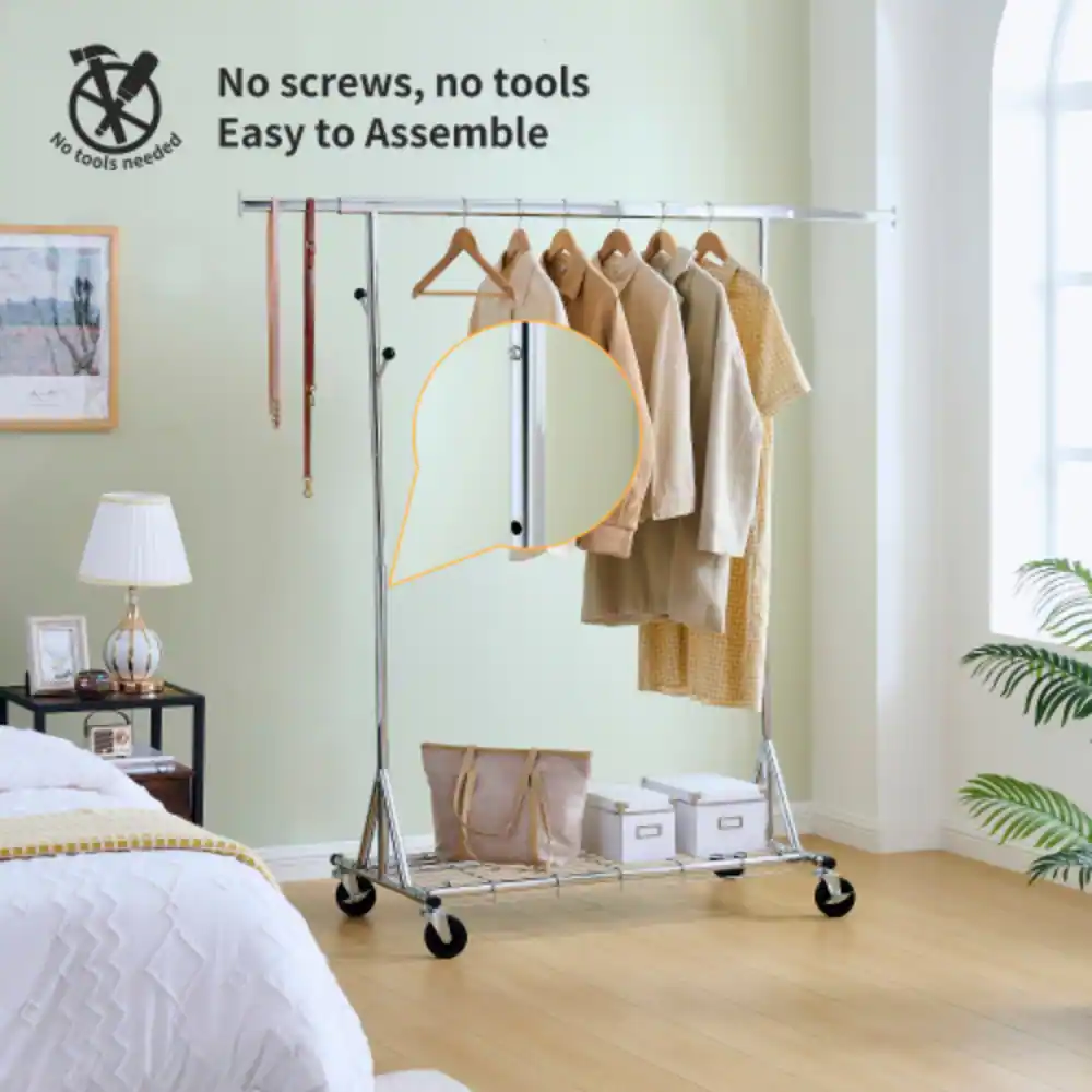 No screws, no tools  
Easy to Assemble