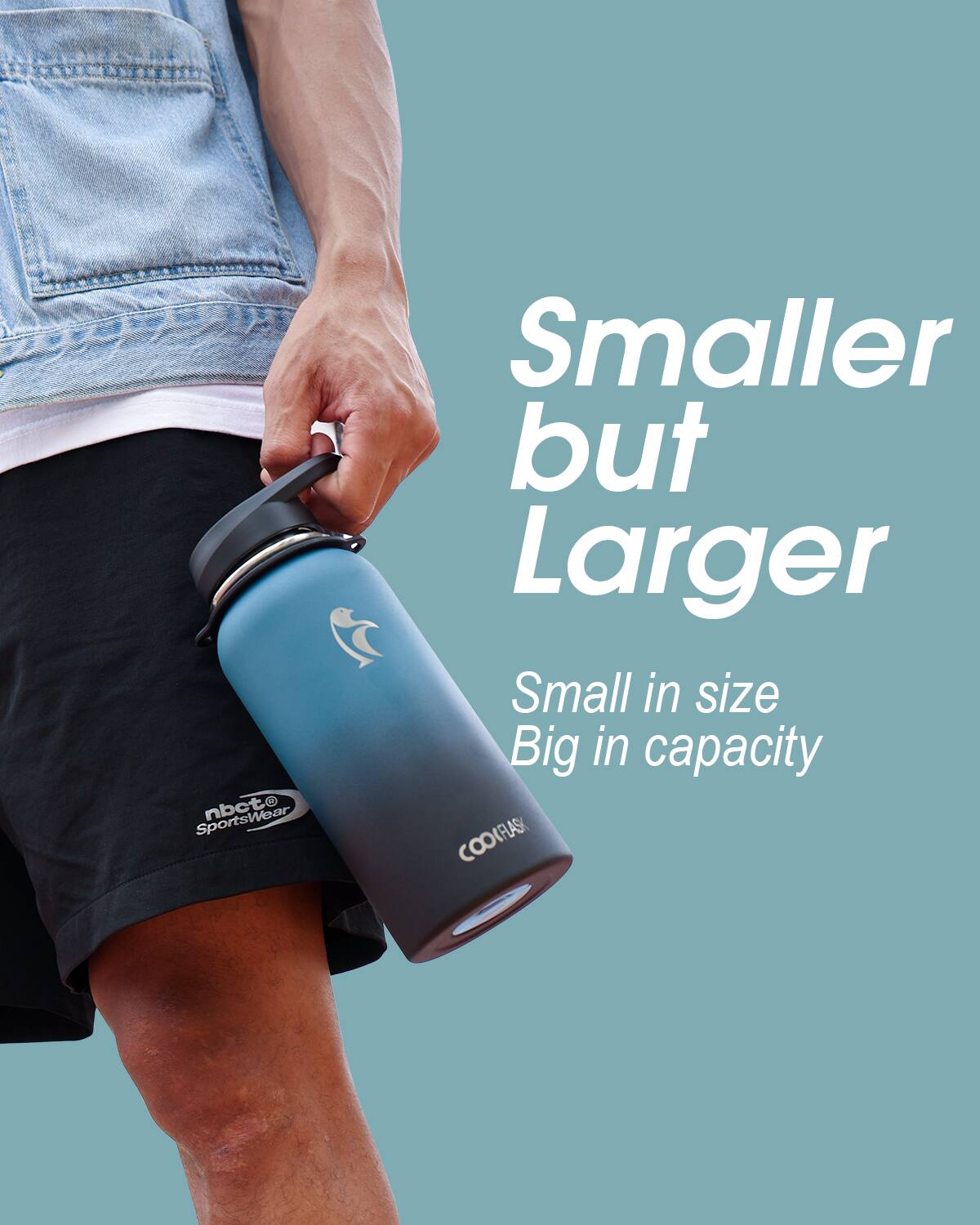 SportsWear nbcto Smaller but Larger  
Small in size  
Big in capacity  
COOKFLASK FLASK