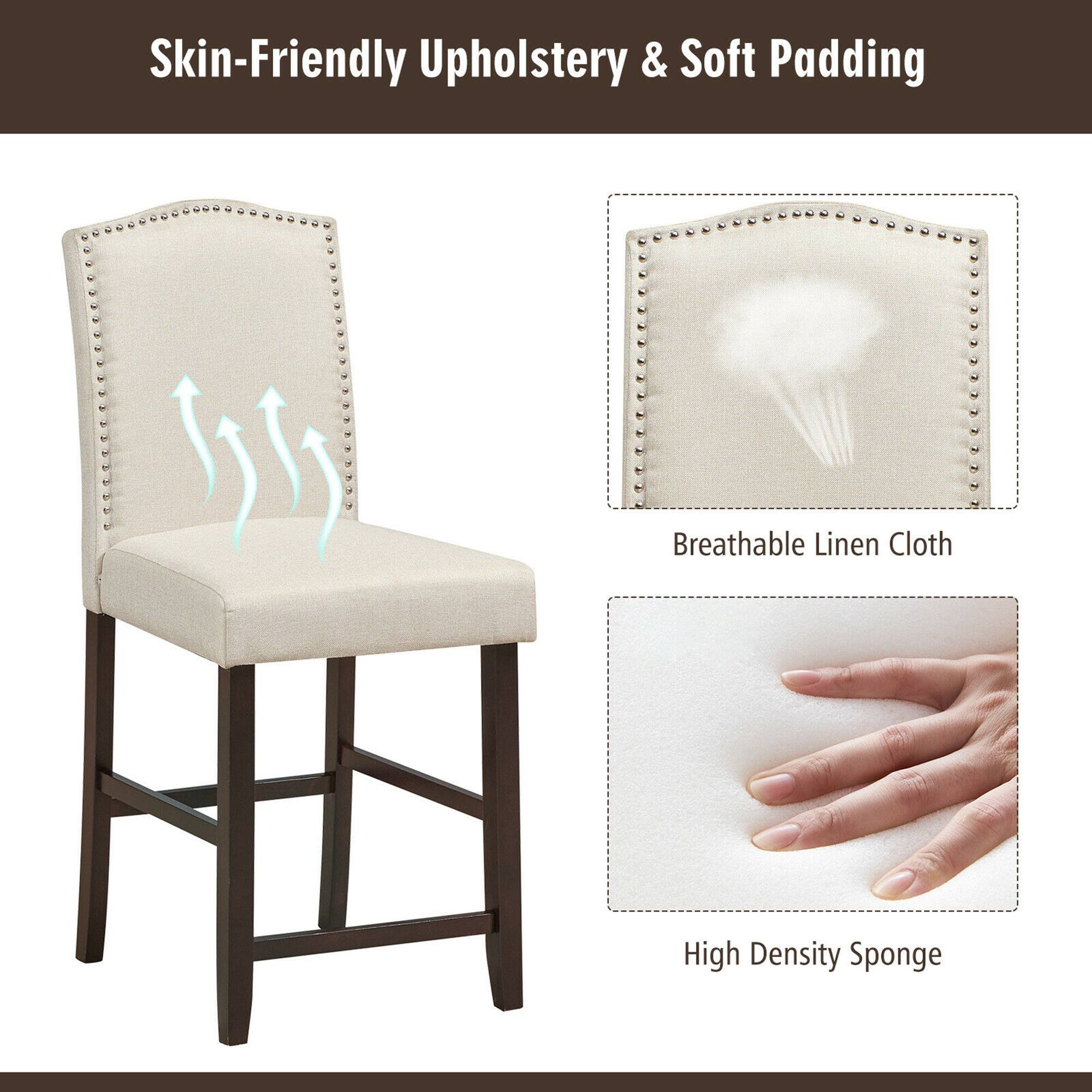 Skin-Friendly Upholstery & Soft Padding
Breathable Linen Cloth
High Density Sponge