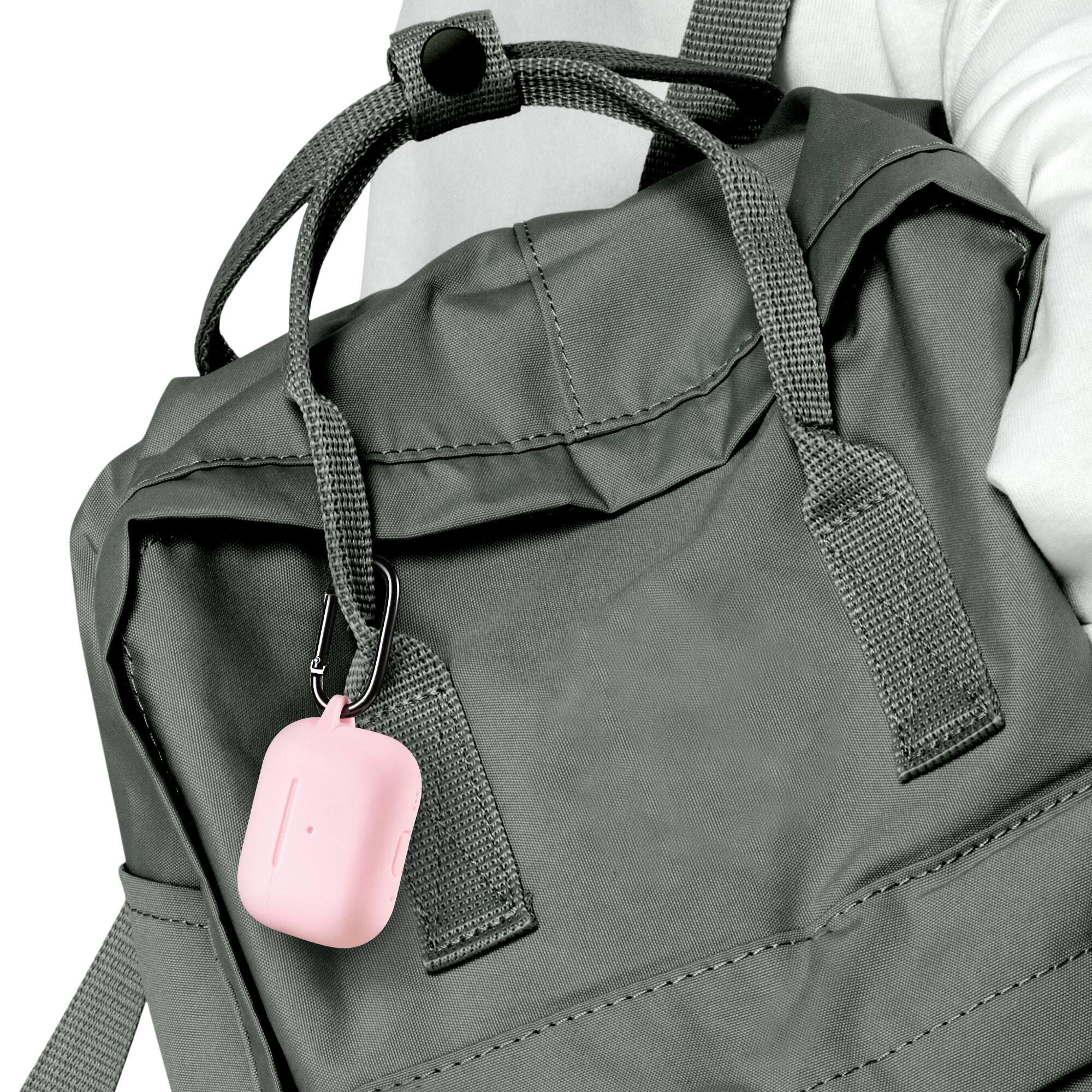 Alt View 5. Vena - For Apple Airpods Pro 2 Case Cover with Magsafe, Silicone Airpods Pro 2 Case 2nd Generation Wireless Charging Pink - Pink.