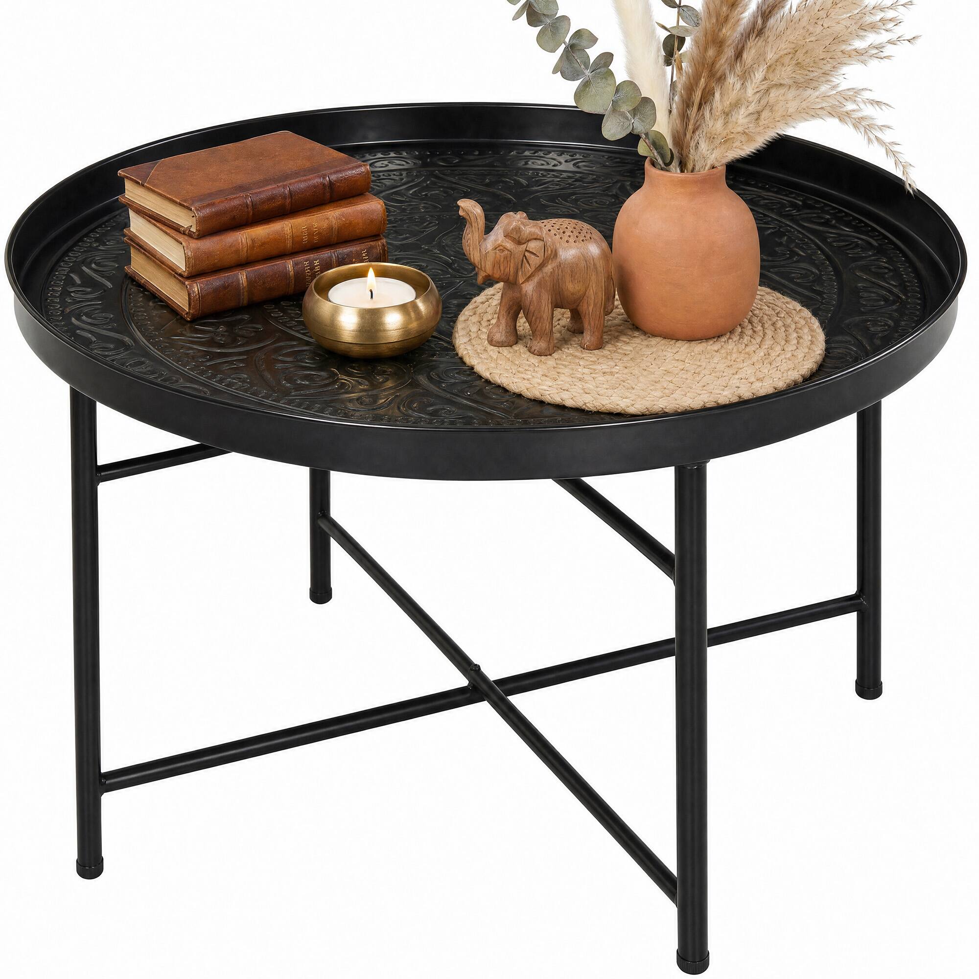 Front. Homcom - Table for Living Room - Black.