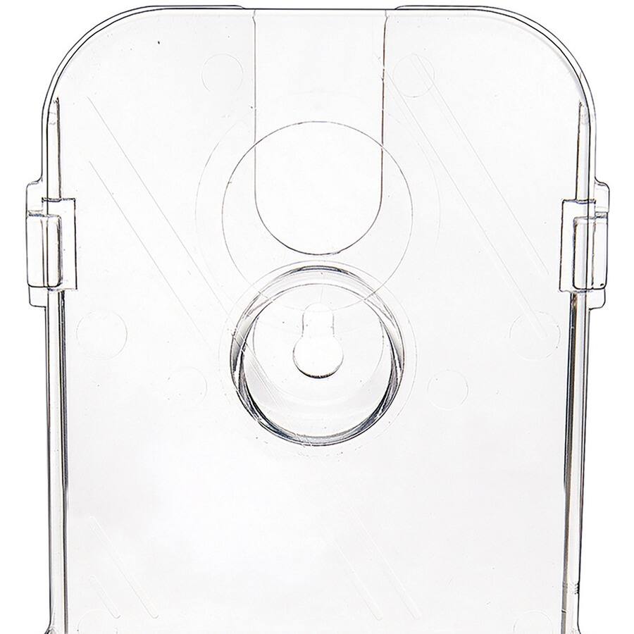 Back. Deflecto - Deflecto Single Compartment DocuHolder w/ Business Card Holder - 2 Compartments - 7.75" Height x 4.37" Width x 4.12" Dep.