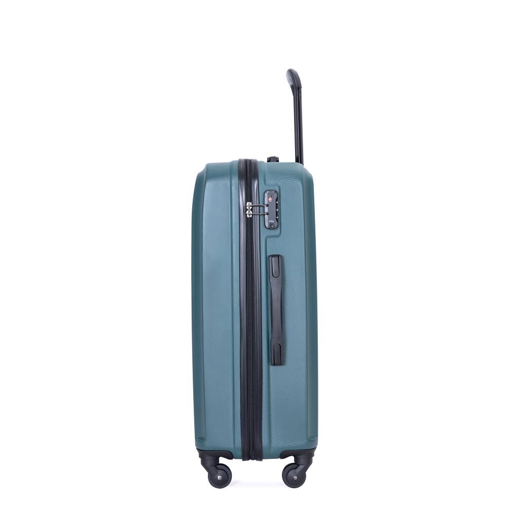 Alt View 2. Ropilly - Ropilly 3 Piece Luggage Set ABS Hard Shell Suitcase Set with Spinner Wheels Lightweight Travel Luggage Dark Green - Dark Green.