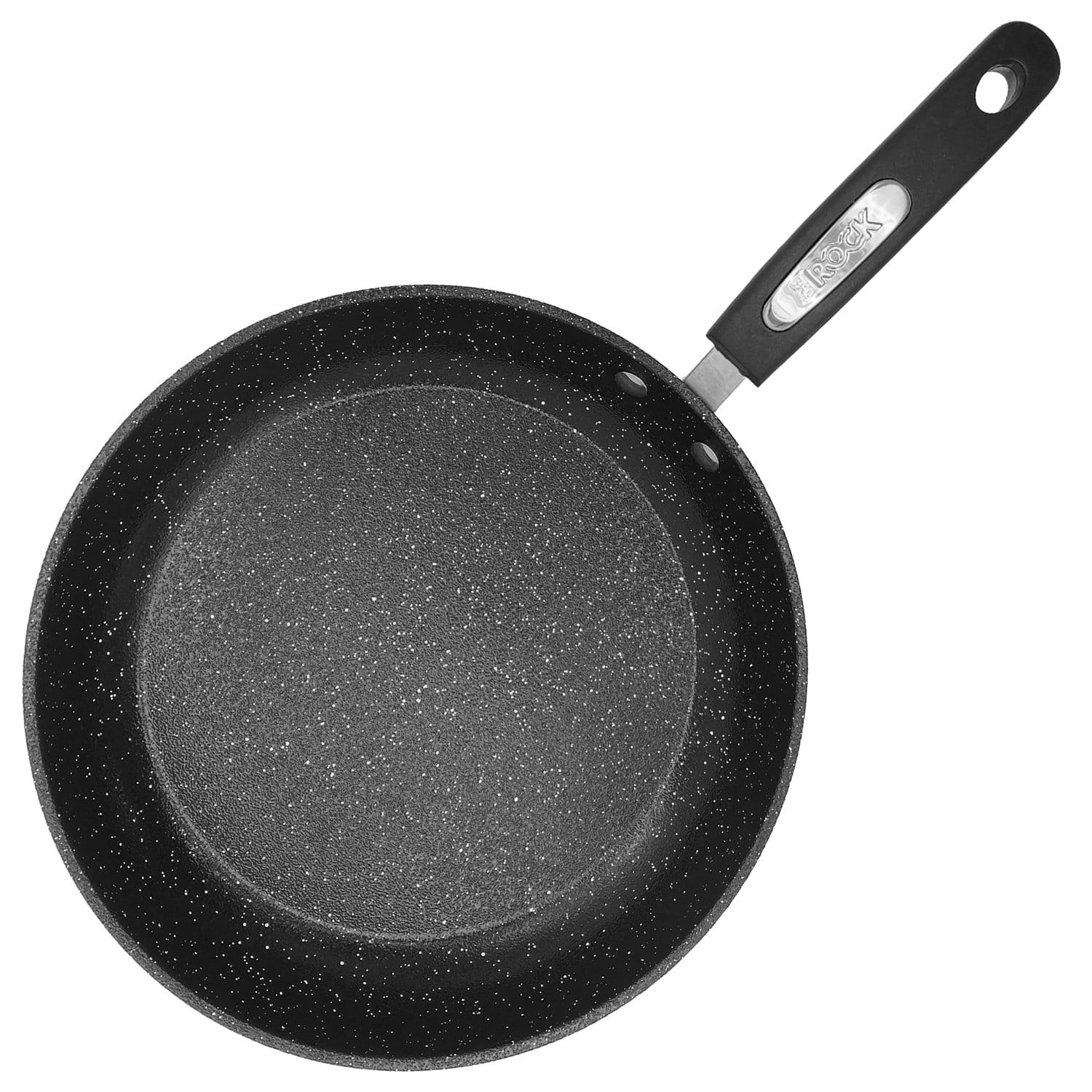 THE ROCK by Starfrit - Terra Marble Non-Stick Fry Pan 10" with Bakelite Handle - Black