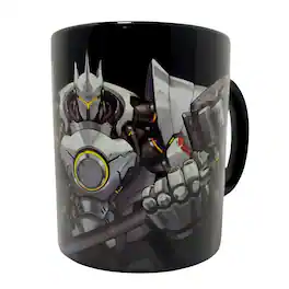Funky People - Overwatch Ceramic Coffee Mug with Reinhardt Battle Ready - Black