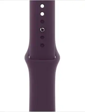 Front. Apple - Apple Watch Band - Sport Band (40mm) - Plum - S/M - Purple.