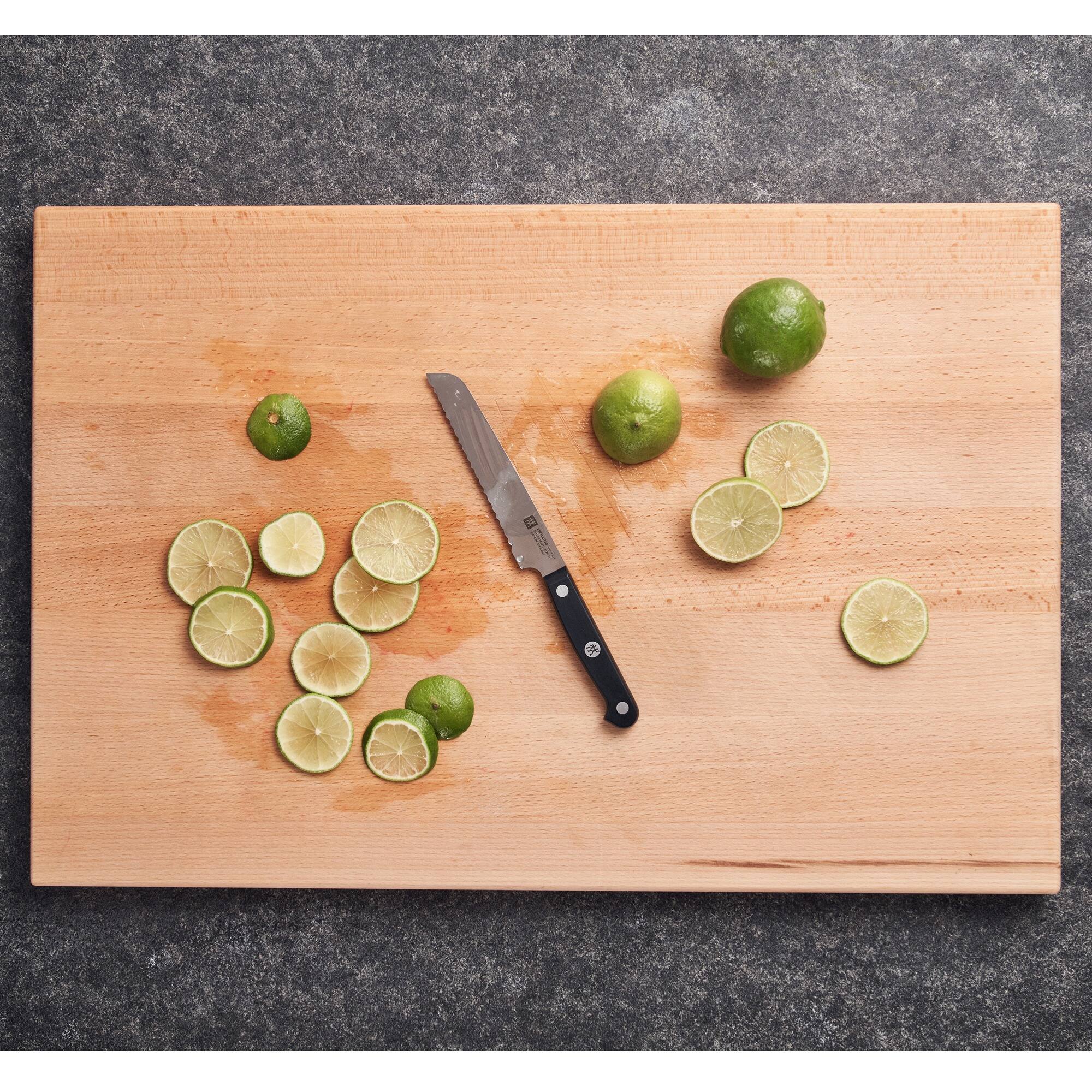 Alt View 4. ZWILLING - ZWILLING Gourmet 5-inch Z15 Serrated Utility Knife - Black.