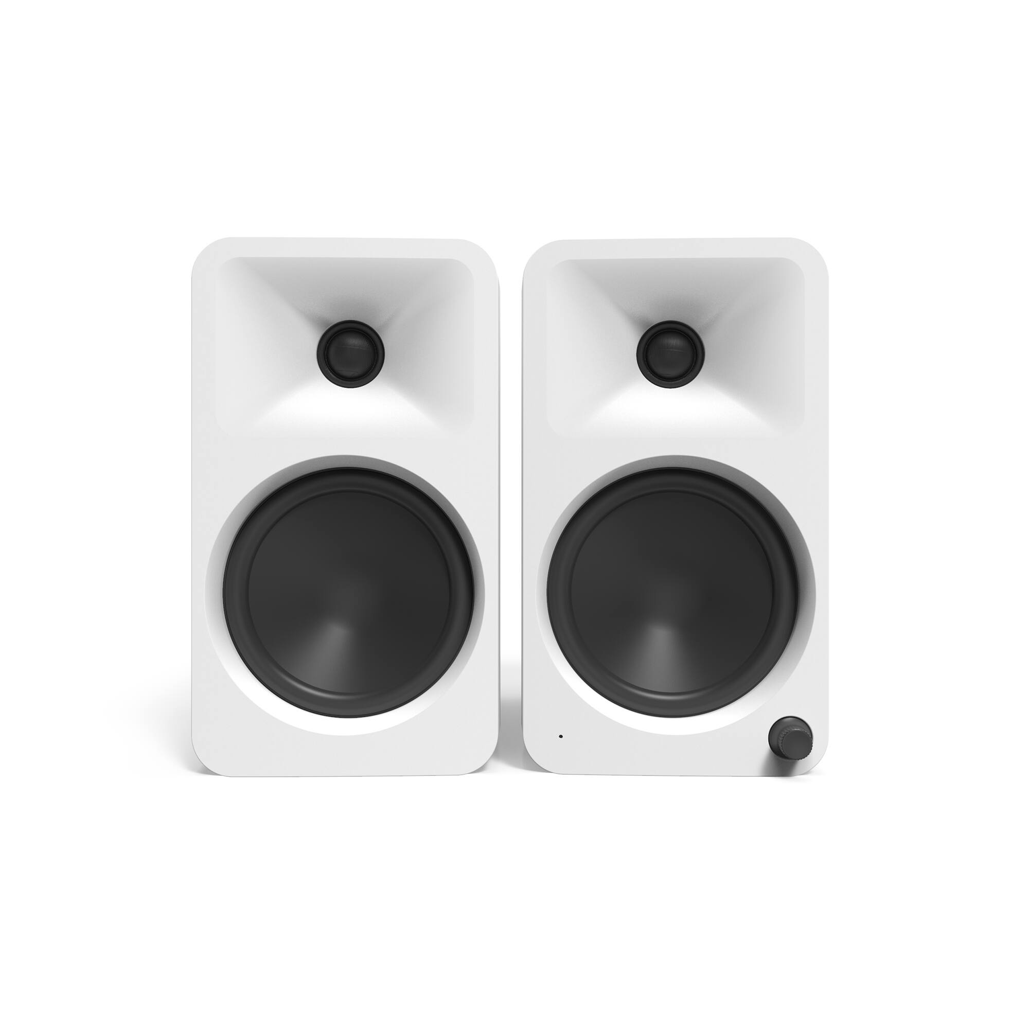 Left. Kanto - Kanto ORA4 Powered Bluetooth Desktop Speakers - Pair - White.