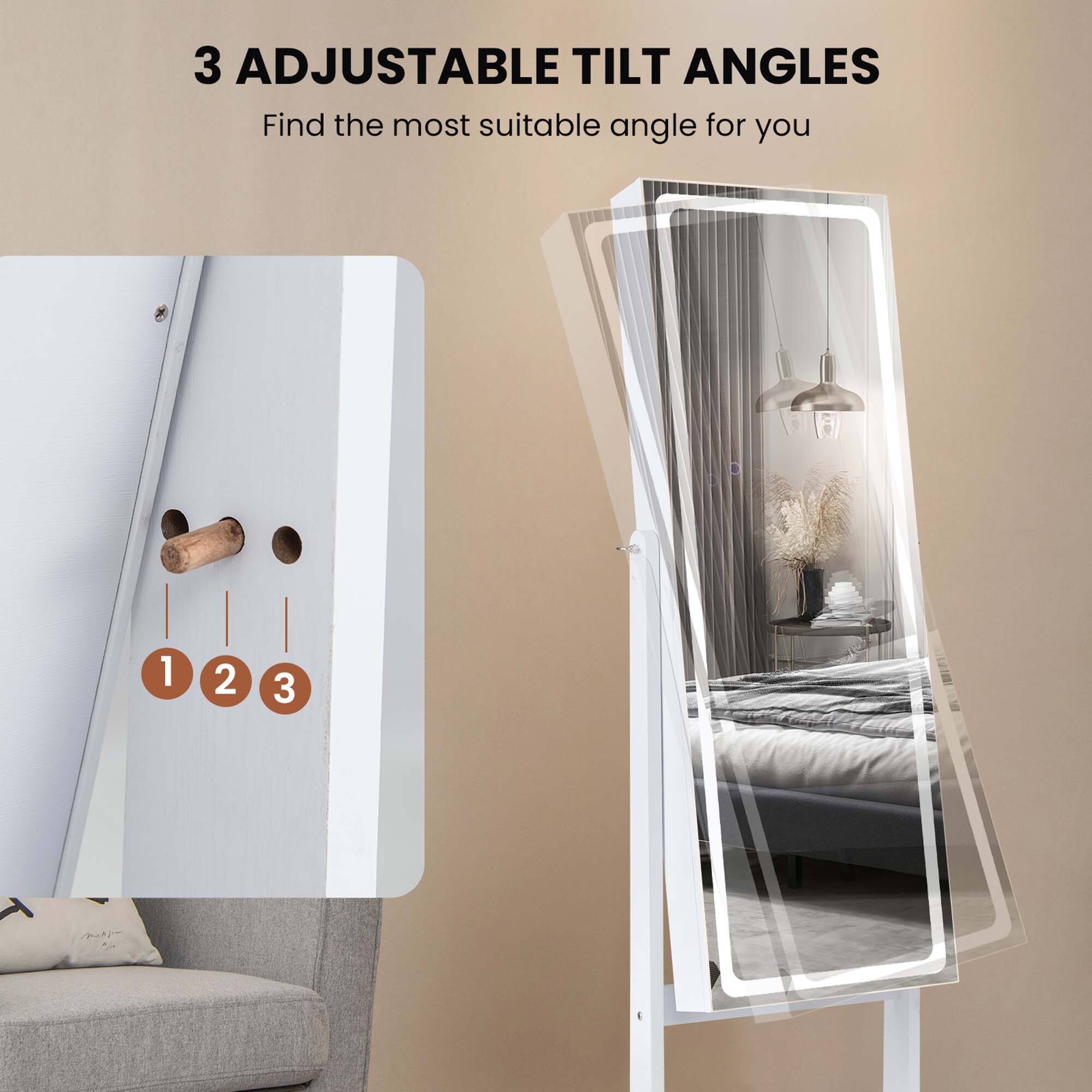 3 Adjustable Tilt Angles  
Find the most suitable angle for you  

1 2 3