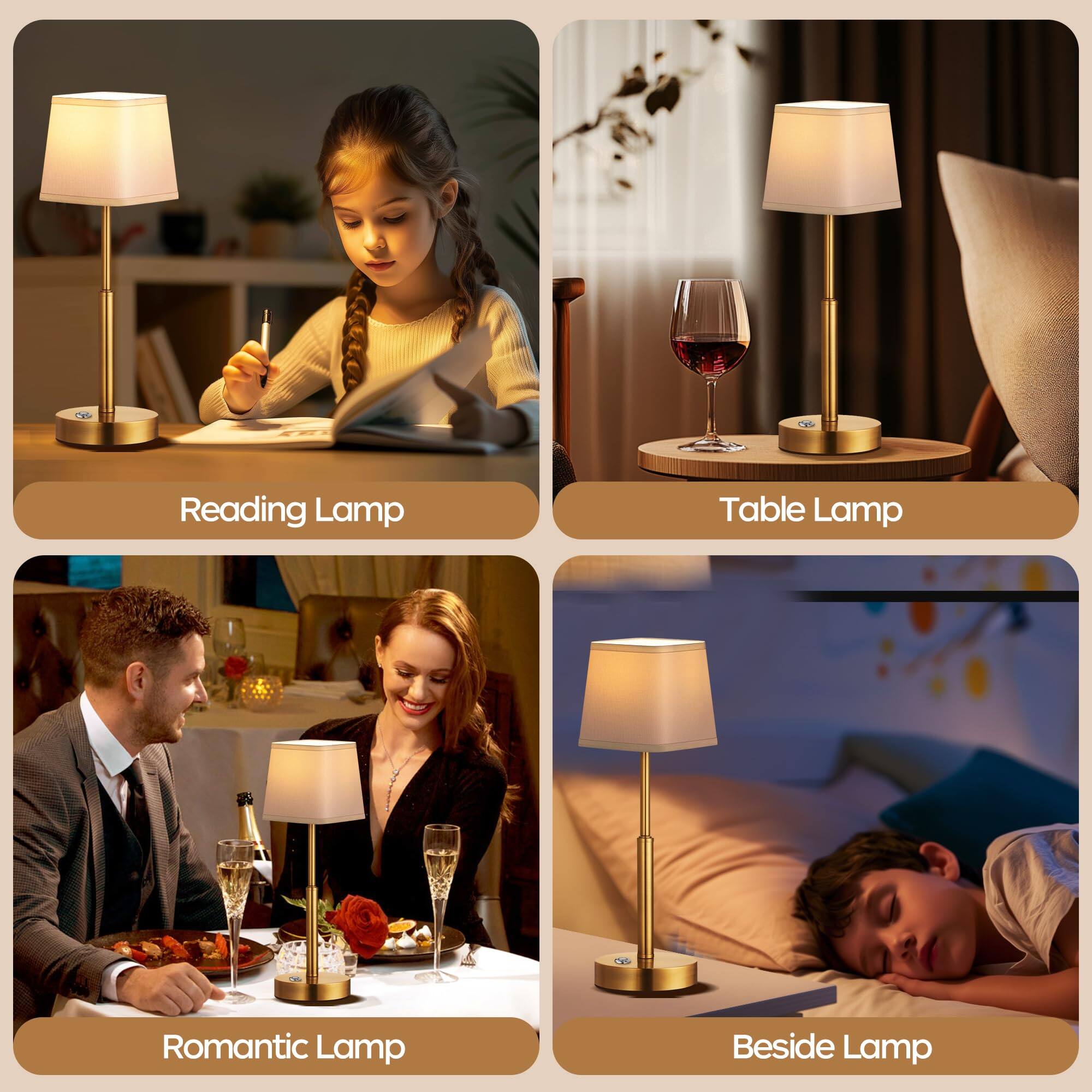 Reading Lamp  
Table Lamp  
Romantic Lamp  
Beside Lamp