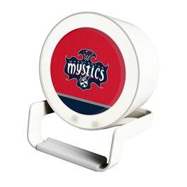 Keyscaper - Washington Mystics Endzone Design Night Light Wireless Charger And Bluetooth Speaker - Multicolor