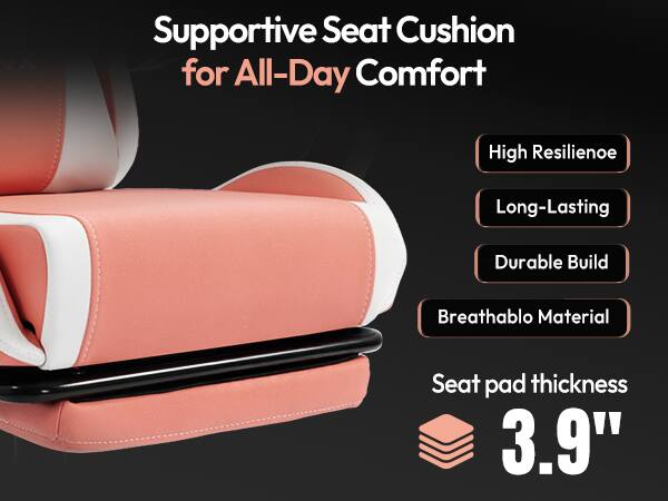 Supportive Seat Cushion for All-Day Comfort

- High Resilience
- Long-Lasting
- Durable Build
- Breathable Material

Seat pad thickness: 3.9"