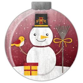 Fan Creations - Iowa State Cyclones 12'' Snow Globe Wall Art - Multicolor