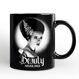 OrnamentallyYou - Frankenstein's Bride Spooky Portrait Mug Horror Villain Theme Halloween Gift - Black