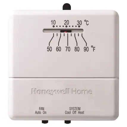 10 20 30 °C
50 60 70 80 90 °F
Honeywell Home
FAN
Auto On
SYSTEM
Cool Off Heat