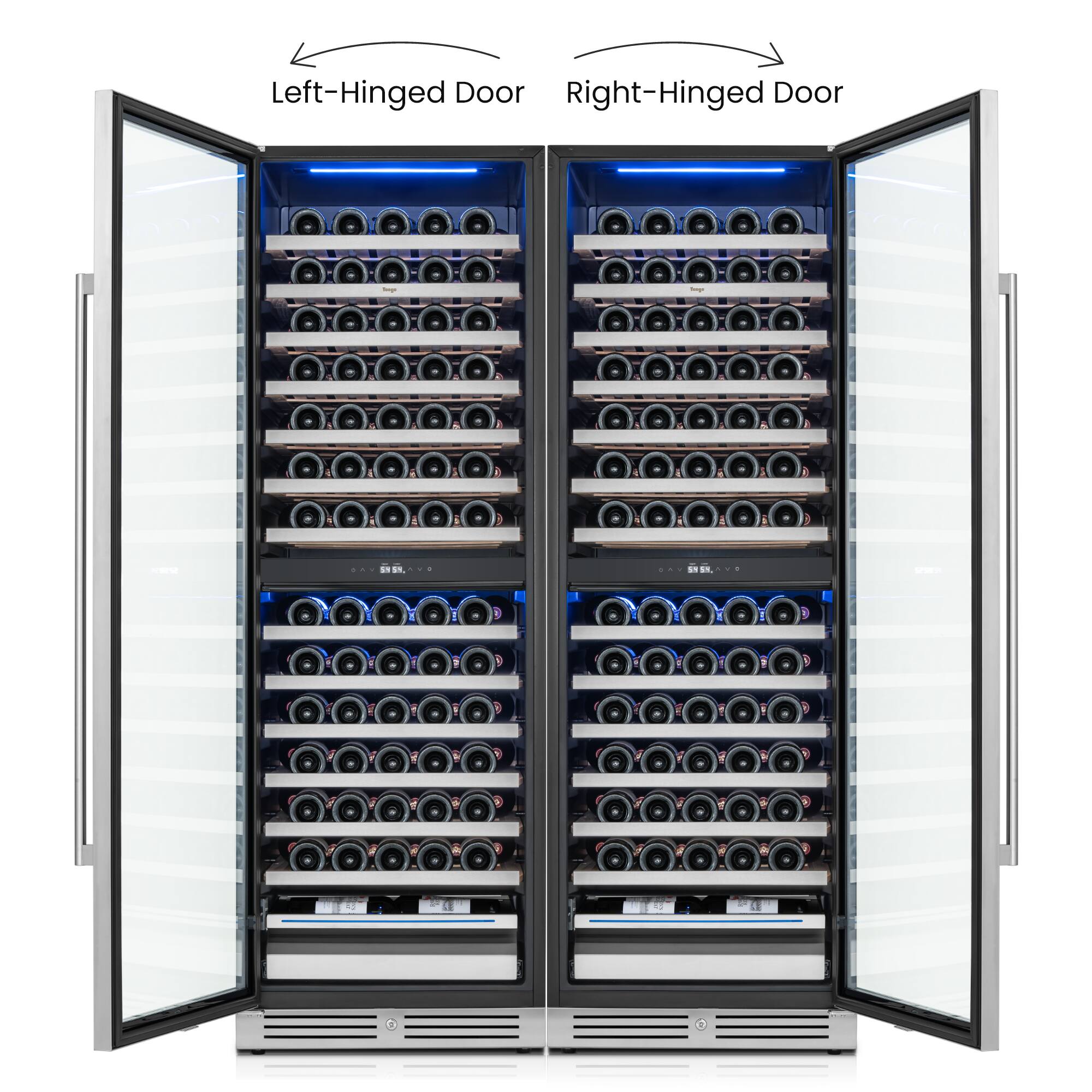 Left-Hinged Door  
Right-Hinged Door