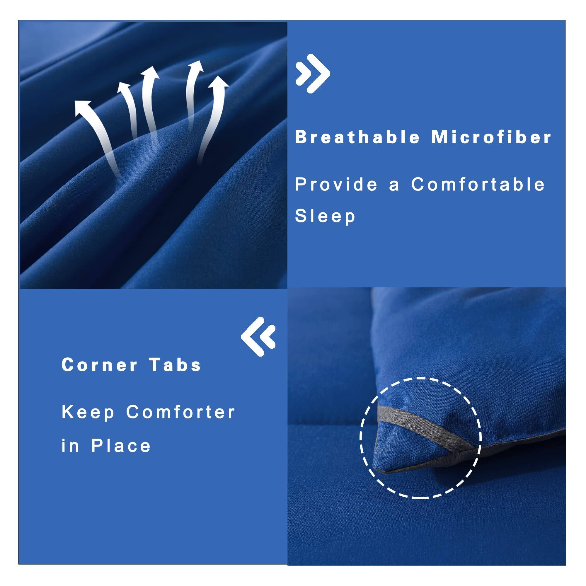 Breathable Microfiber  
Provide a Comfortable Sleep  

Corner Tabs  
Keep Comforter in Place