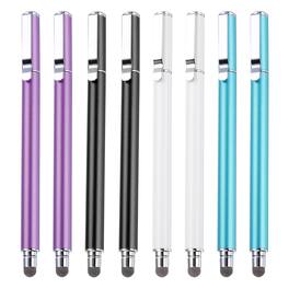 Unique Bargains - 8pcs Stylus Pens for Touch Screens Universal Capacitive Stylus Pencil Sensitivity for Phone Tablet Touch Screen Device - Black Blue Purple White