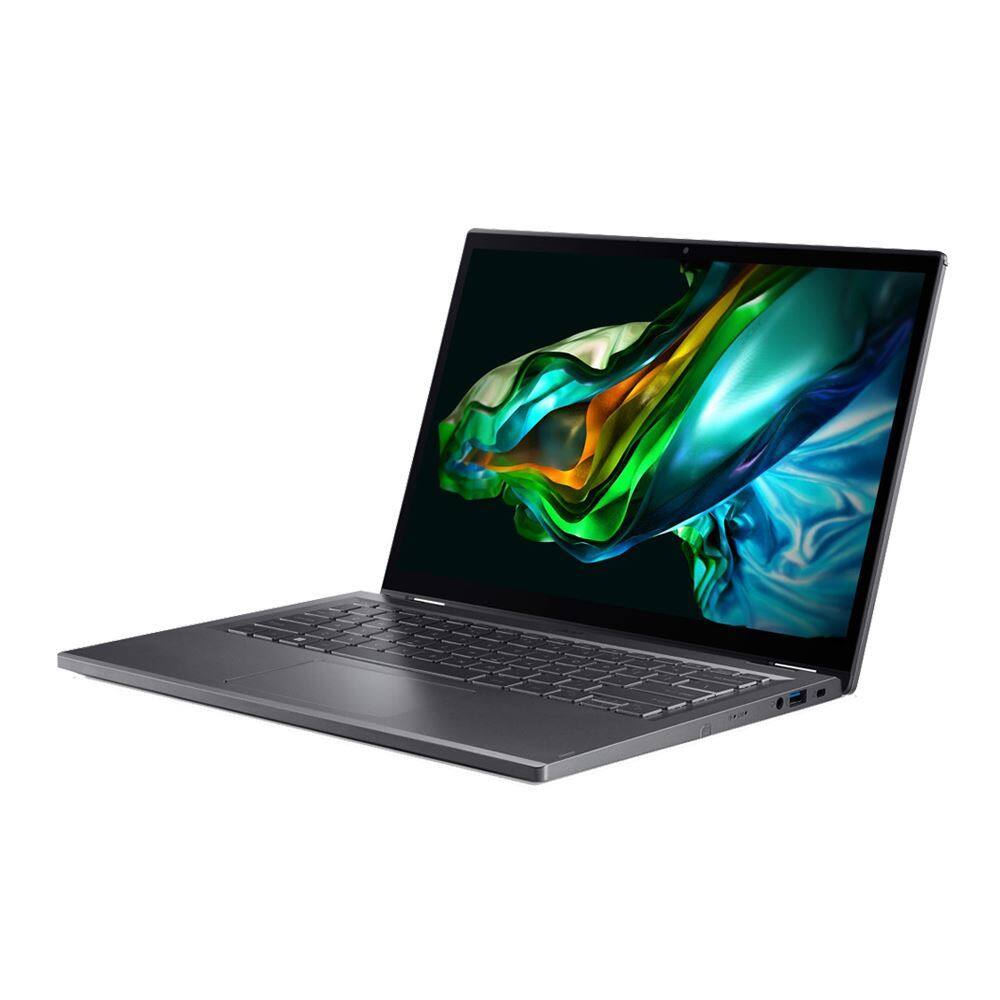 Angle. Acer - Aspire Spin 14 ASP14-51MTN-7240 14" Touchscreen Notebook Intel Core 7 150U 32GB RAM 1TB SSD Windows 11 Home - Gray.