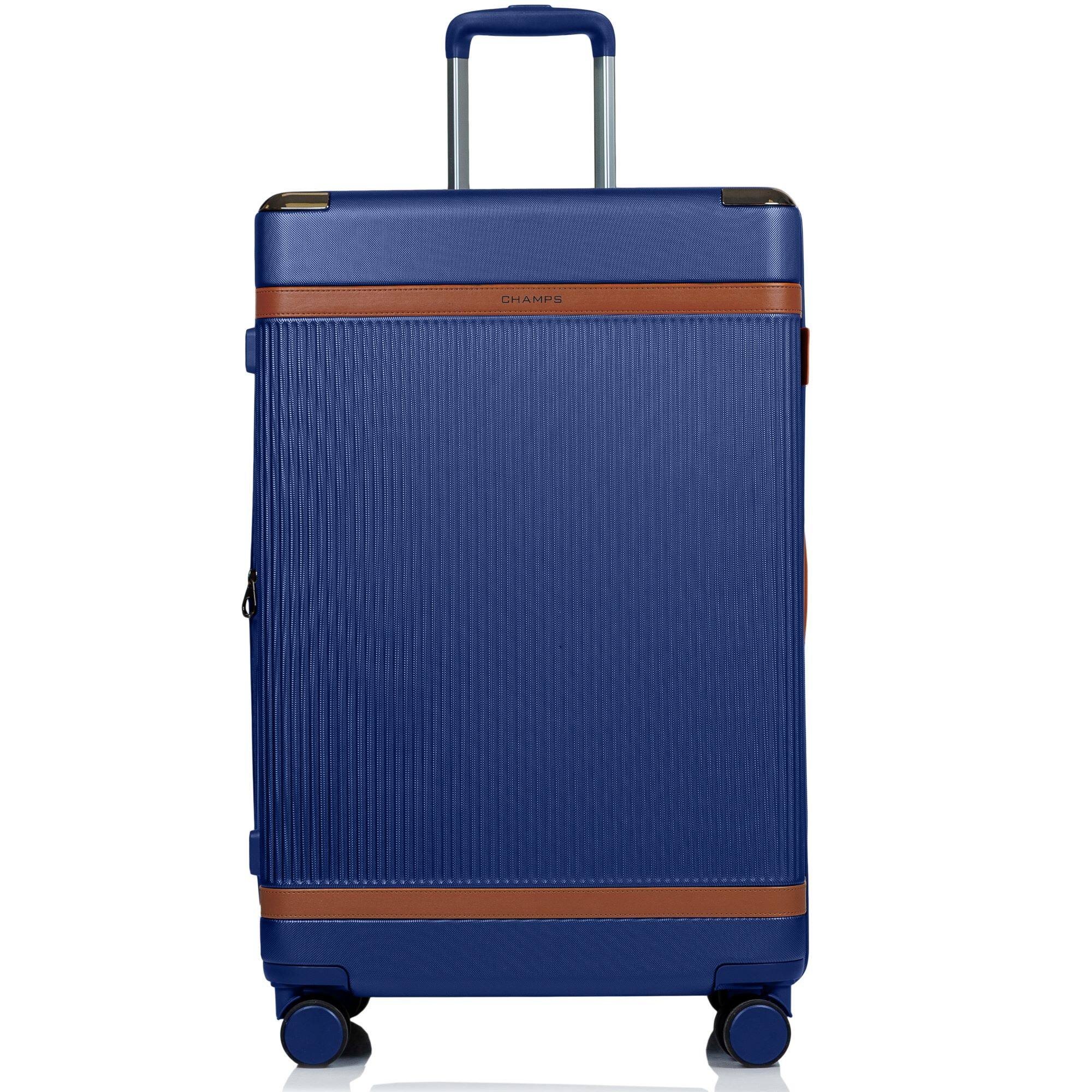 Angle. Champs - Vintage Air 3-Piece Hardside Luggage Set - Navy.