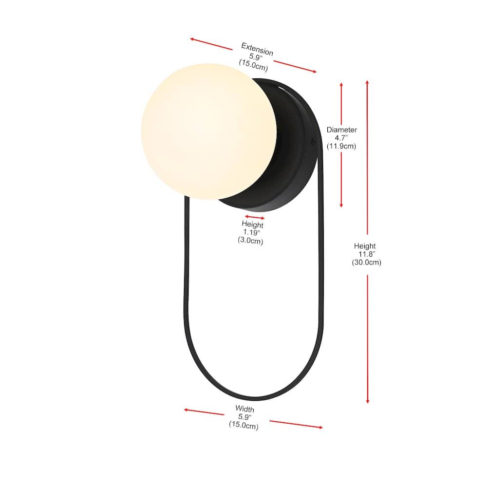 Elegant Lighting - Silas 6 Inch Outdoor Wall Sconce In - Black price history on PriceWatchPro