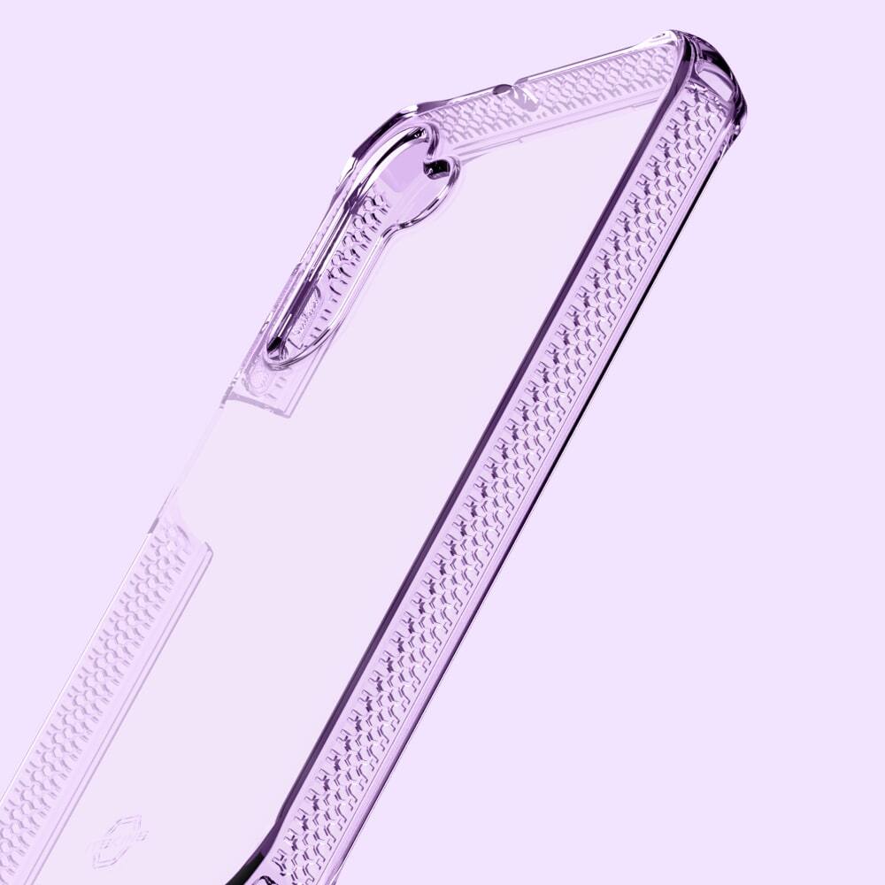 Alt View 4. Itskins - ITSKINS Spectrum_R // Clear Case for Samsung Galaxy A15 5G / 4G - Light Purple - Purple.