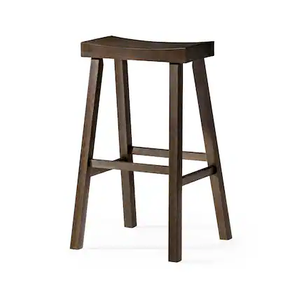 Front. Maven Lane - 31" Vincent Barstool in Antiqued Brown Finish - Antiqued Brown.