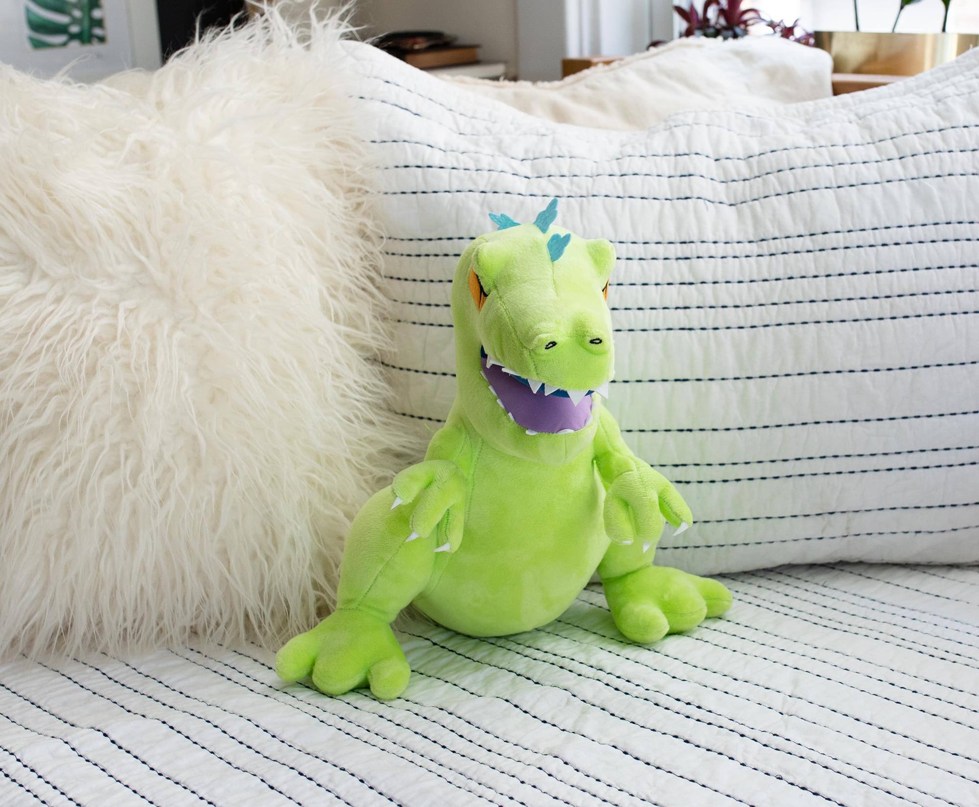 Alt View 2. Golden Bell Studios - Nickelodeon Rugrats 15-Inch Character Plush Toy | Reptar - Green.