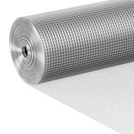 VEVOR - Hardware Cloth 1/4 inch 48 inch x 50 ft 23 Gauge Chicken Wire Fence, Hot-Dip Galvanized After Welding Metal Wire Mesh - Silver
