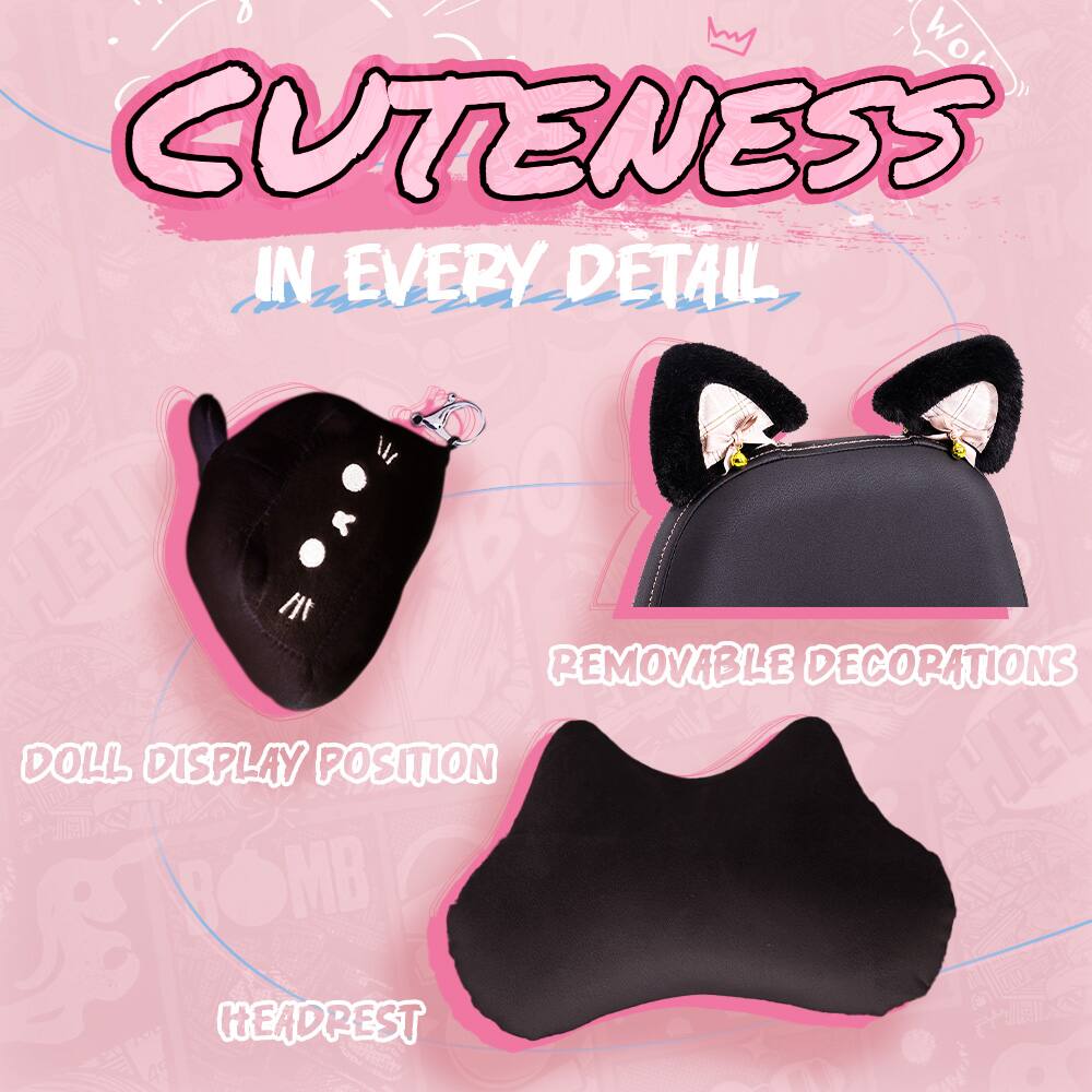 Cuteness in Every Detail

- Removable Decorations
- Doll Display Position
- Headrest