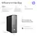 What's in the Box
- HP USB black wired keyboard and mouse combo
- 180 W 80 Plus Gold certified power supply
- Setup instructions
HP OmniDesk Slim Desktop PC
- 12.13" H
- 11.94" W
- 3.94" D
- Weight: 8.38 lb
- Color: Meteor silver