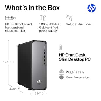 HP OmniDesk Slim Desktop Intel Processor 300 8GB DDR5 Memory 256GB HP OmniDesk Slim Desktop Intel Processor 300 8GB DDR5 Memory 256GB