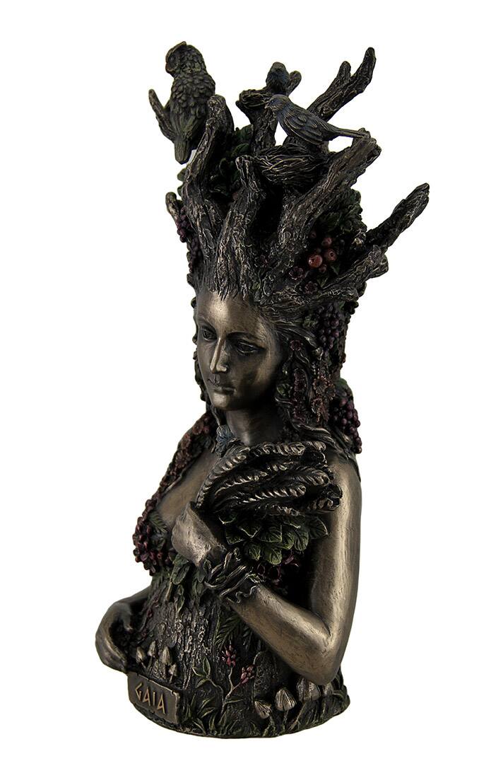 Alt View 1. Veronese Design - Statue of Gaia Greek Mother Earth Goddess & Ancestral Mother of All Life - Bronze.